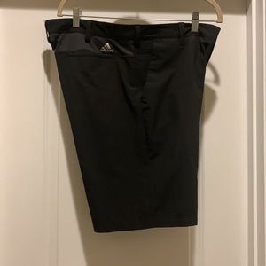 Men’s adidas black golf shorts. Size 35.  Comfortable stretch waistband.